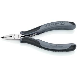 KNIPEX Electronics End Cutting Nippers ESD - 120 mm คีมตัดสำหรับงานอิเล็กทรอนิกส์ ESD 120 มม. รุ่น 6462120ESD