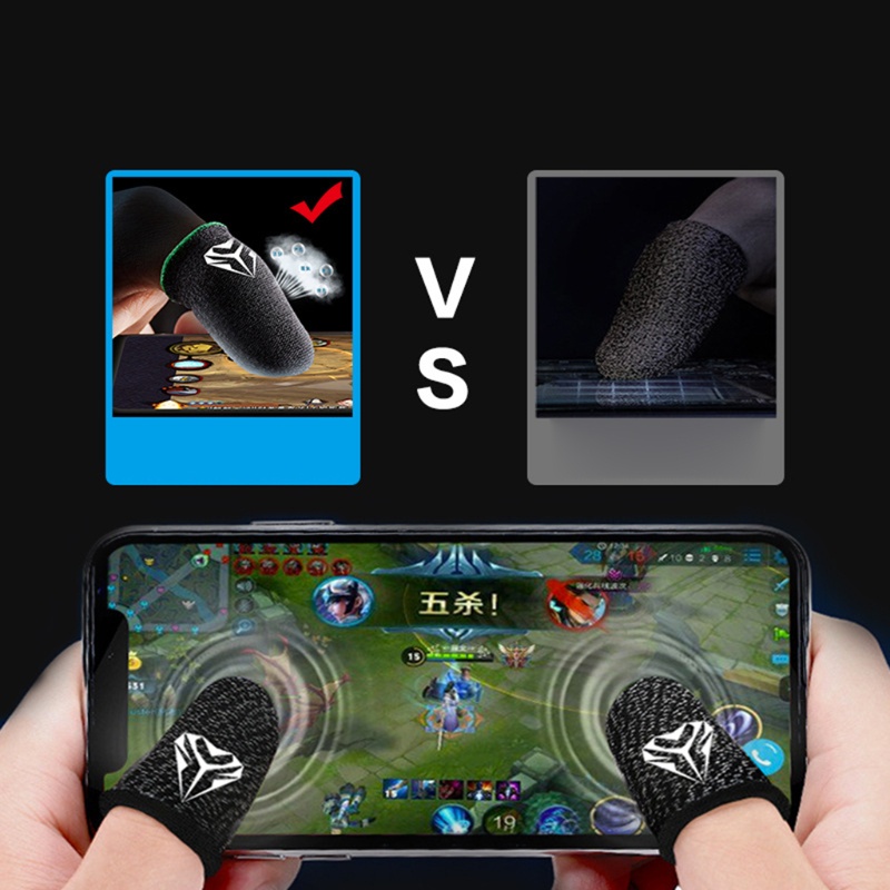R* ถุงมือเกมปลอกนิ้วสําหรับเล่นเกมป้องกันเหงื่อระบายอากาศสําหรับเล่นเกมโทรศัพท์