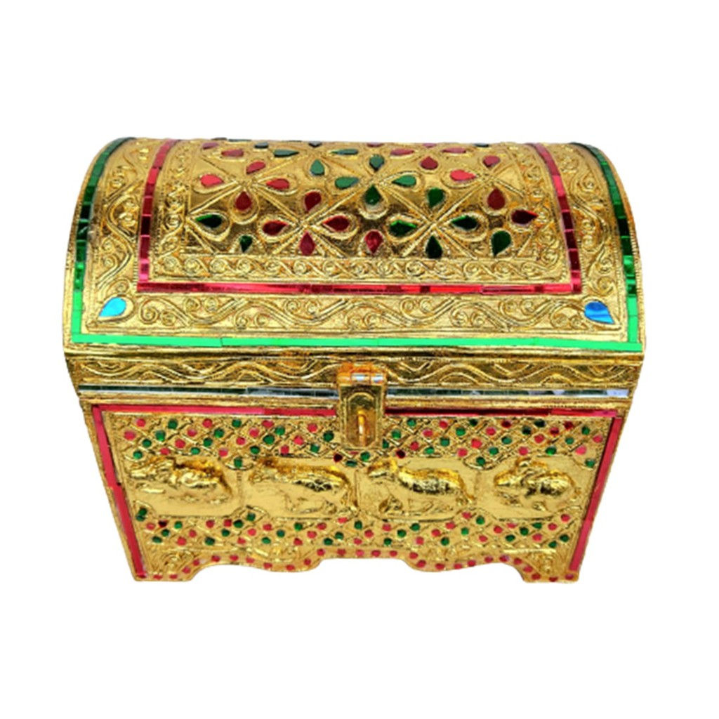หีบน้ำทอง หีบใส่ของมีค่า ลาย12 ราศี ปีนักษัตร หีบประดับตกแต่งบ้านเรือน ...