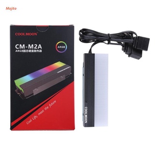 Mojito Coolmoon Cm-M73S M.2 Ssd ฮีทซิงค์ระบายความร้อน 2280 Argb สเตทดิสก์หม้อน้ํา