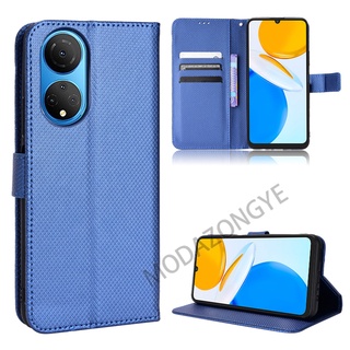 Honor X7 เคส Phone Holder Stand Case Honor X7 HonorX7 เคสฝาพับ Wallet PU Leather Back Cover