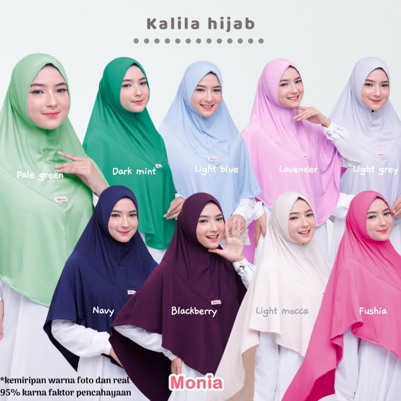 Kila Mom Monia Hijab, Mother& 39;s Instant Hijab ไซส์ XL ผู้ใหญ่