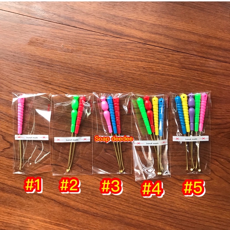 (คละสี1,2,3,4,5ชิ้น) ไม้แคระหู/ไม้แคะหู/เหล็กแคระหู/เหล็กแคะหู/ที่แคระหู/ที่แคะหู