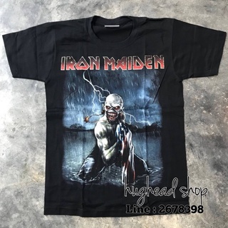 #เสื้อยืดคอกลม#IR062 เสื้อยืดวงร็อค IRON MAIDEN ไอรอน เมเดน เสื้อวง เสื้อยืดไอรอนเมเดน เสื้อวินเทจS-4XL