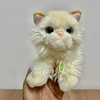 ตุ๊กตาแมว แมวสีขาว แมวเหมือนจริง Cat Plush Stuffed Animal Toy cat แมว ตุ๊กตาสัตว์เหมือนจริง ตุ๊กตา ทาสแมว แมวขาว