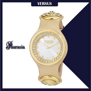 [ของแท้] Versus by Versace นาฬิกาข้อมือ ผู้หญิง รุ่น VERSUS SCG03-0016 CARNABY ST,SILVER, DIAL,GOLDEN LEAT paurasia