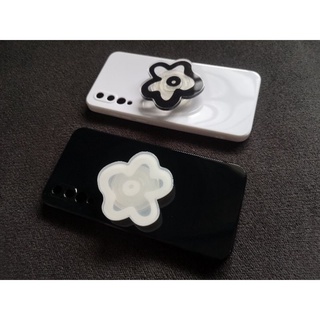 Flower Griptok ที่ยึดโทรศัพท์ ลายดอกไม้ Black&amp;White