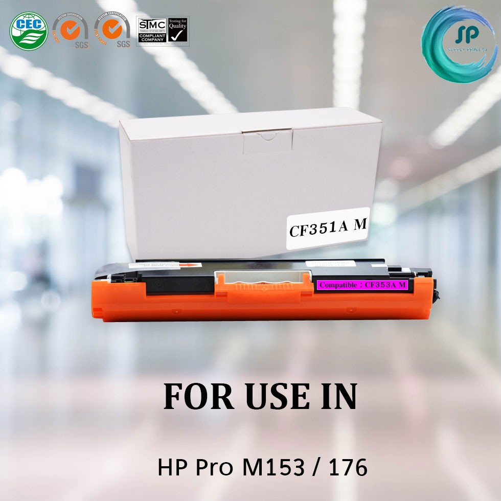 ตลับหมึกเทียบเท่า รุ่น 130A / CF353A M สีชมพู สำหรับ HP  MFP M176 / MFP M176N / MFP M177 / MFP M177F