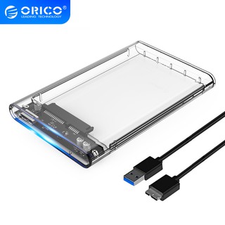 Orico HDD ฮาร์ดดิสก์ HDD Enclosure SSD Case Hardisk Enclosure SSD 2.5 นิ้ว USB3.0 ฮาร์ดไดรฟ์ (2139U3)