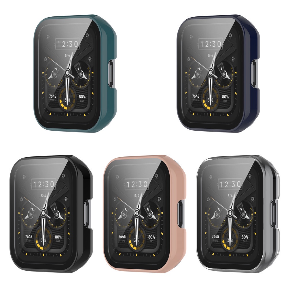 ตัวป้องกันหน้าจอ พีซี เคสป้องกันพร้อมฟิล์มคลุมทั้งหมดสําหรับ Realme Watch 2 / 2 Pro / 3 / 3 Pro / 5 ราคา ถูกที่สุด ดีลบีเคเค แกลเลอรีภาพที่ 2
