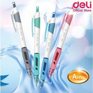 Deli ปากกาลูกลื่นแบบกด ขนาดเส้น 0.7mm Ballpoint Pen Mini Tip Q18