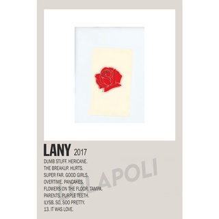 โปสเตอร์ มันวาว พิมพ์ด้านเดียว ขนาด A5 14.8 ซม. x 21 ซม. รูปปกอัลบั้ม LANY