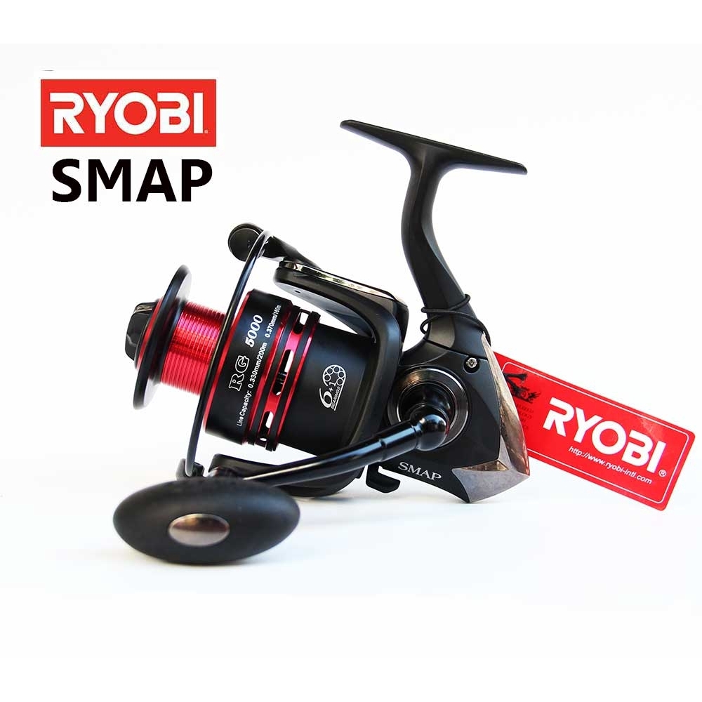 รอกสปินนิ่ง ryobi รุ่น SMAP 2000/ 3000/ 4000/ 5000/ 6000มือหมุนเกลียว/knobใหญ่/รอกสปิน