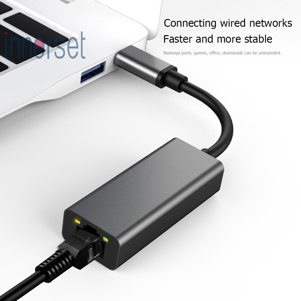 S3-8152-C Type-C To Rj45 อะลูมิเนียมอัลลอยด์ 10/100Mbps Lan อีเธอร์เน็ตแปลง #8