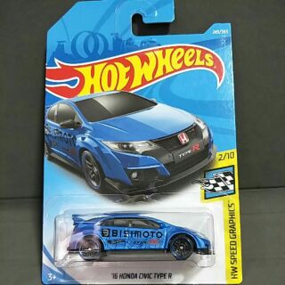 รถเหล็ก Hot wheels 16 HONDA CIVIC TYPE R (Ib1001),(ib015)