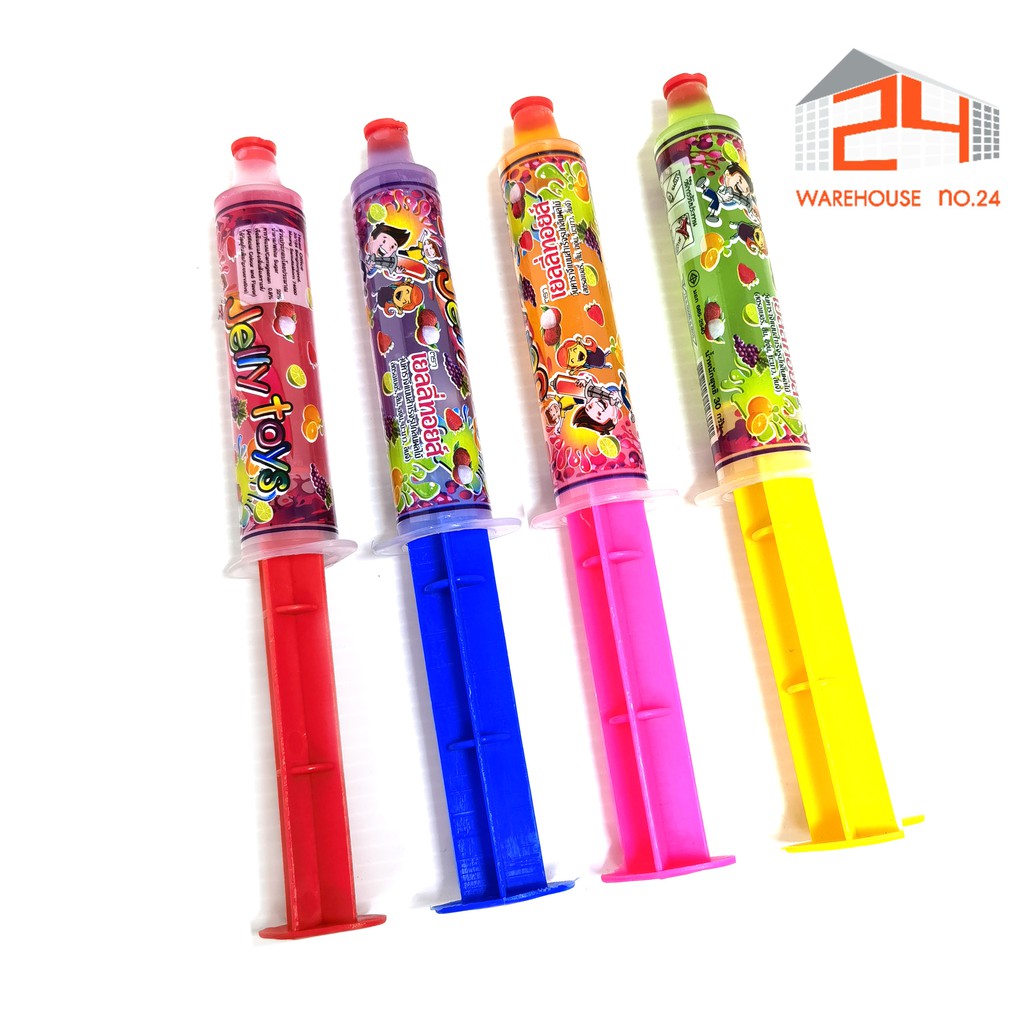 ส่งไว 24ชม. Jelly Shot เจลลี่ช็อต เยลลี่ในหลอดฉีดยา 20g. จุ 12 ชิ้น