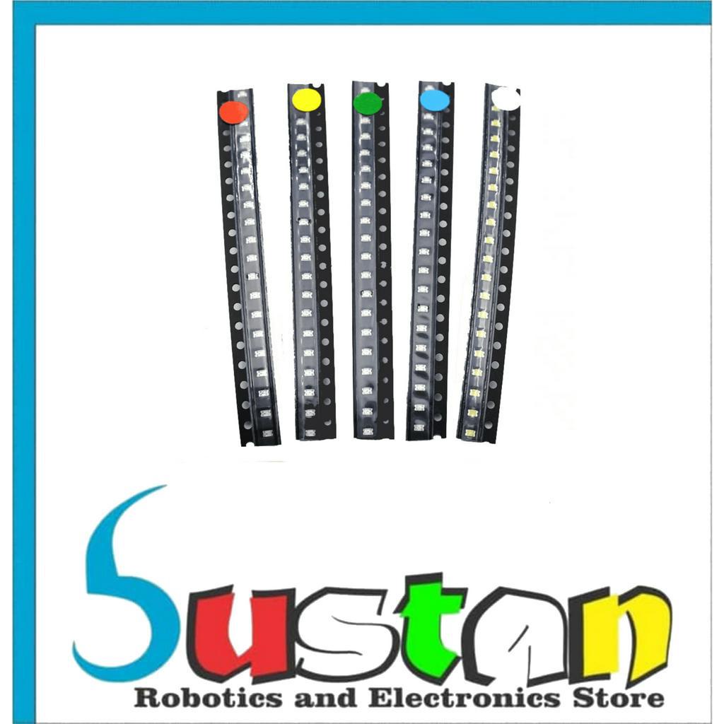 LED 0805 SMD BLUE SUPERBRIGHT COLOR RED LIGHT CHIP สําหรับ INDICATOR