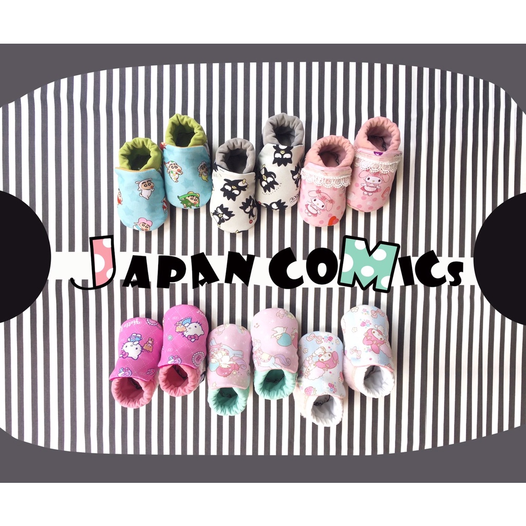 MommymakesShoes รองเท้าผ้าสำหรับเด้กน้อย 0-2 ขวบ Collection Japan Comics