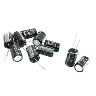 10 ชิ้น 1000 uF 35 V Radial Aluminum Electrolytic Capacitors 13 มม. x 21 มม.