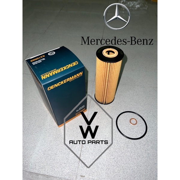 ( กรองน้ํามันเครื่อง DENCKERMANN 100% - 300CE L6 3.0 / 3.2 M104 M111 M161 REXTON 270 ( 1041800109 )