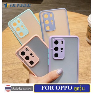 เคสขอบสีกันกล้อง เคส Oppo A15  / A73 / A94 4g / A95 5g / Reno 6 5g  เคสขอบสี เคสกันกระแทก case