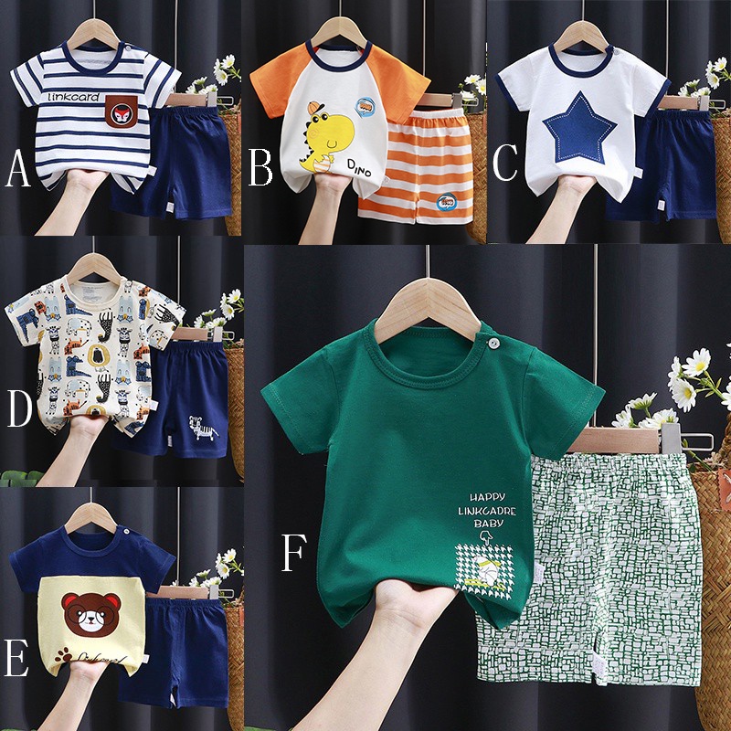 เสื้อยืดแขนสั้นลําลอง พิมพ์ลายการ์ตูน แฟชั่นฤดูร้อน สไตล์เกาหลี สําหรับเด็ก