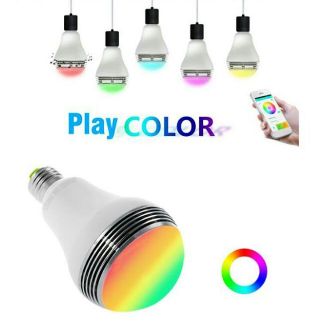 LED Speaker Bluetooth หลอดไฟอัจฉริยะ หลอดไฟลำโพงบูลทูธ