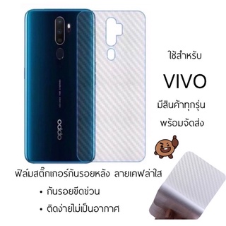 ฟิล์มกันรอยดด้านหลัง [แบบเคฟล่า] กันรอย VIVO Y11 Y12 Y15 Y17 Y19 Y20 Y20s Y21 Y31 Y12s Y21s Y12A Y15s Y21s Y33s Y33T Y76