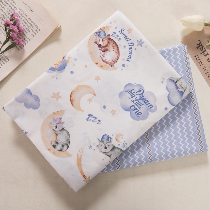 ผ้าคอตตอน 100% ทอทวิล หน้ากว้าง 1.60 เมตร พิมพ์ลายดอกไม้ ตัดขายเป็นเมตร - รูปที่ 4