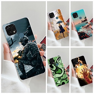 เคสโทรศัพท์มือถือ ซิลิโคนนิ่ม แบบใส ลายเจลลี่ แฟชั่น สําหรับ Oppo A15 CPH2185 OPPOA15 A 15 Bumper 2020