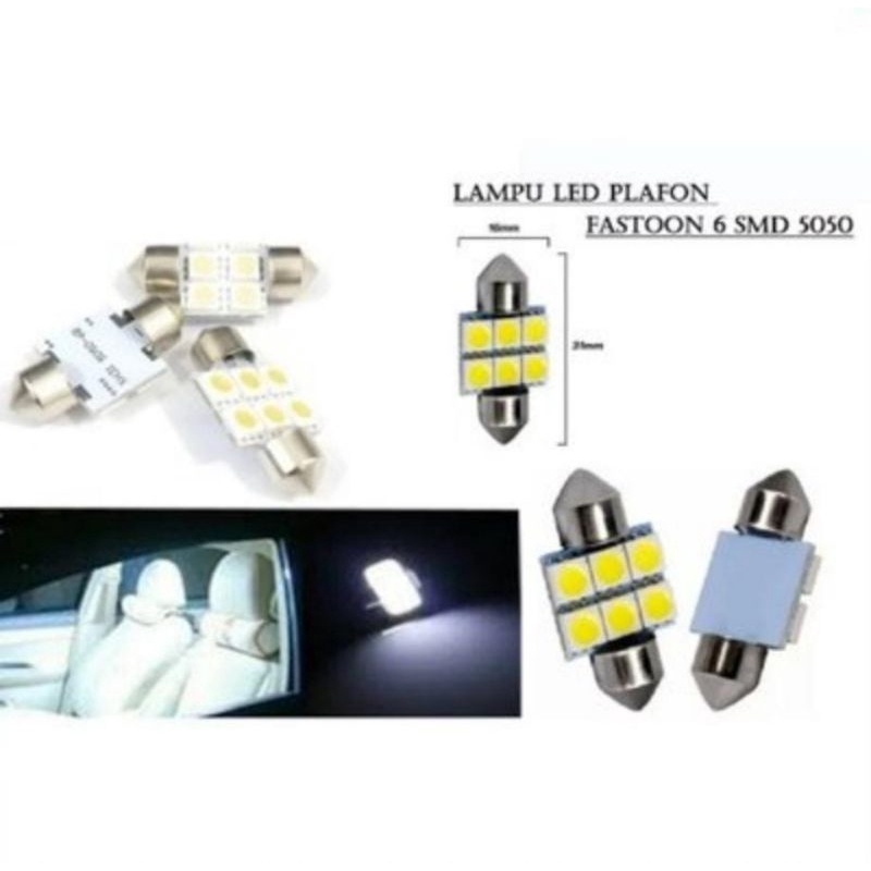 Festoon Car 12 COB Plasma 31mm. โคมไฟเพดาน LED Cabin LED