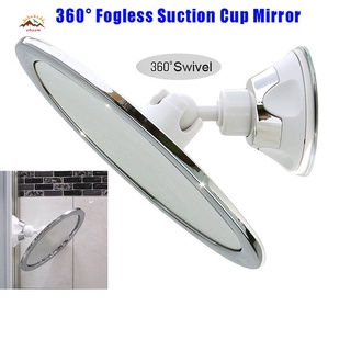 Fogless Makeup Mirror With Holder Suction Cup 360 Rotation Shower Shave Mirrors