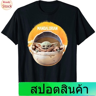 เสื้อยืดผู้ชายและผู้หญิง Star Wars The Mandalorian The Child Awakens T-Shirt Mens Womens T-shirts