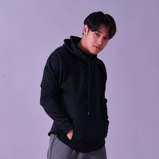 Grand sport เสื้อมีฮู้ดส์แบบสวม (สีดำ) รหัส: 023180