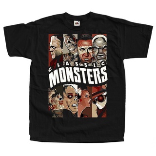 [S-5XL] เสื้อยืด ผ้าฝ้าย พิมพ์ลายโปสเตอร์ภาพยนตร์ Monsters V3 แฟชั่นสําหรับผู้ชาย