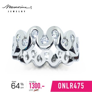 Memorine Jewelry แหวนเงินแท้ 925 ฝังเพชรสวิส (CZ) : ONLR475