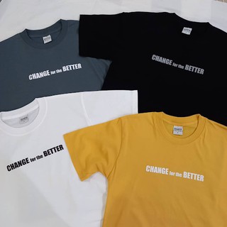AVANDA_OFFICIAL - เสื้อยืดคอกลม สกรีนลาย CHANGE for the BETTER