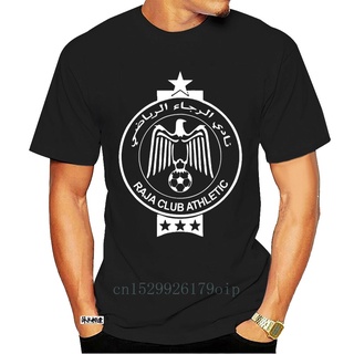 เสื้อยืดวินเทจใหม่ เสื้อยืดลําลอง แขนสั้น คอกลม พิมพ์ลาย Raja Club Athletic Casablanca Morocco Tee แฮนด์เมด 0109D Dnakoo