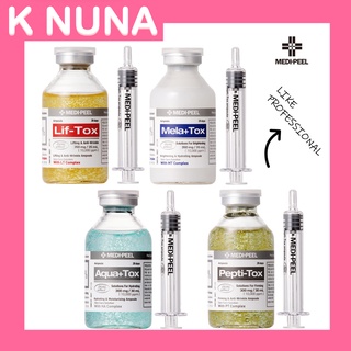 Medi peel Tox Ampoule 30 ml Lif Tox / Mela Tox / Aqua Tox / Pepti Tox แอมพูลสปาผิว ผิวกระจ่างใส ผิวเฟิร์มแน่น ผิวกระชับ