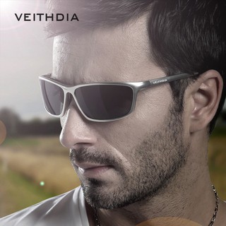 VEITHDIA แว่นกันแดดอลูมิเนียม Polarized ทรงสี่เหลี่ยม