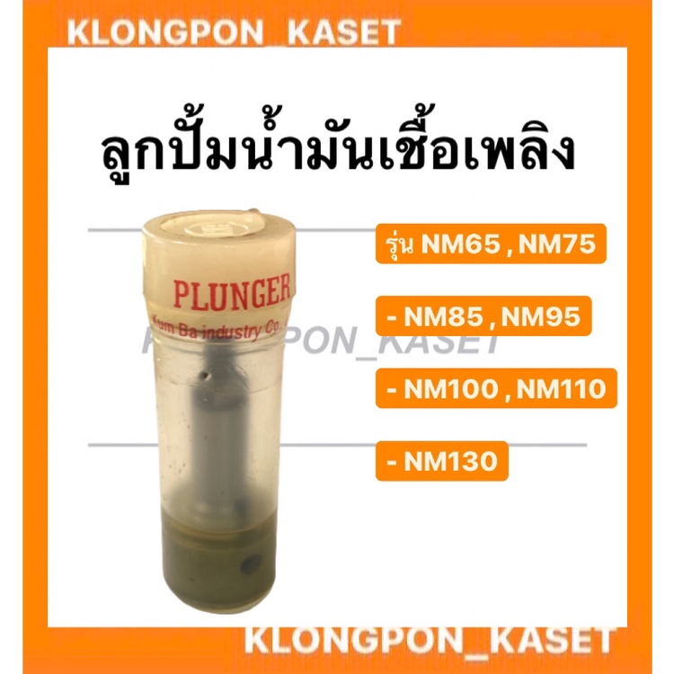 ลูกปั้มน้ำเชื้อเพลิง รุ่น NM ( NM65 , NM75 , NM85 , NM95 , NM100 , NM110 , NM130 )  แกนปั้มโซล่าnm ล