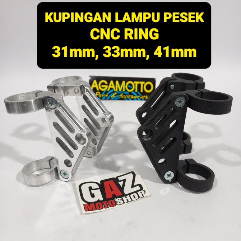 ไฟหูแหวน CNC เพลา 31 33 41 มม. วงเล็บไฟ CB GL TIGER วงเล็บนินจาราศีพิจิก Byson