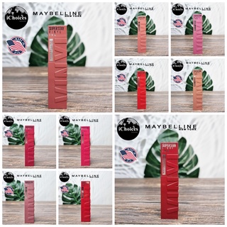 [Maybelline] Super Stay Vinyl Ink Longwear Liquid Lipcolor 4.2 ml เมย์เบลลีน ลิควิดลิปสติก แบบแมท เนื้อมันวาว