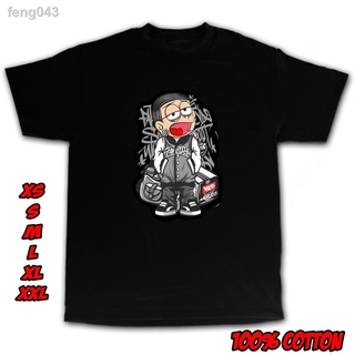 ✶☑เสื้อ Doraemon Nobita HipHop Graffiti Cool BadAss Gangster (GS31) Cotton t shirt