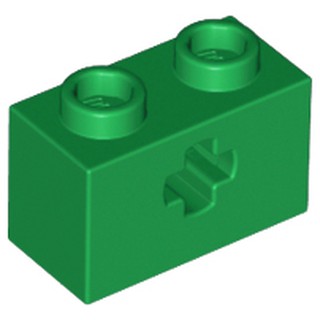 [028] ชิ้นส่วนเลโก้ Lego Part Technic, Brick 1 x 2 with Axle Hole (32064, 31493) ราคา/ชิ้น
