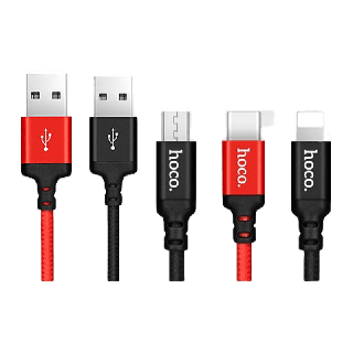 HOCO X14 สายชาร์จ 1เมตร และ 2เมตร สำหรับ Micro USB / Type C / For-iOS | X14 Time Speed Charger