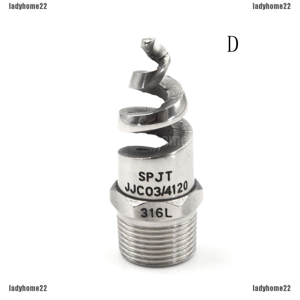 5pcs New Stainless steel spiral Cone spray nozzle  1/2" bspt 
