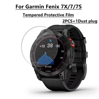 ใหม่ Garmin Fenix 7X 7 7S ฟิล์มกระจกนิรภัย ป้องกันรอยนิ้วมือ เรียบลื่น 9H กระจกกันรอยหน้าจอ สําหรับ Garmin Fenix 7X 7 7S