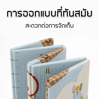 เสื่อรองคลานพับเก็บได้ พร้อมกระเป๋า 2 ขนาด 6 ฟุต/5 ฟุต หนา 8-10 MM พิมพ์ลาย 2 ด้าน Baby Crawling Mat