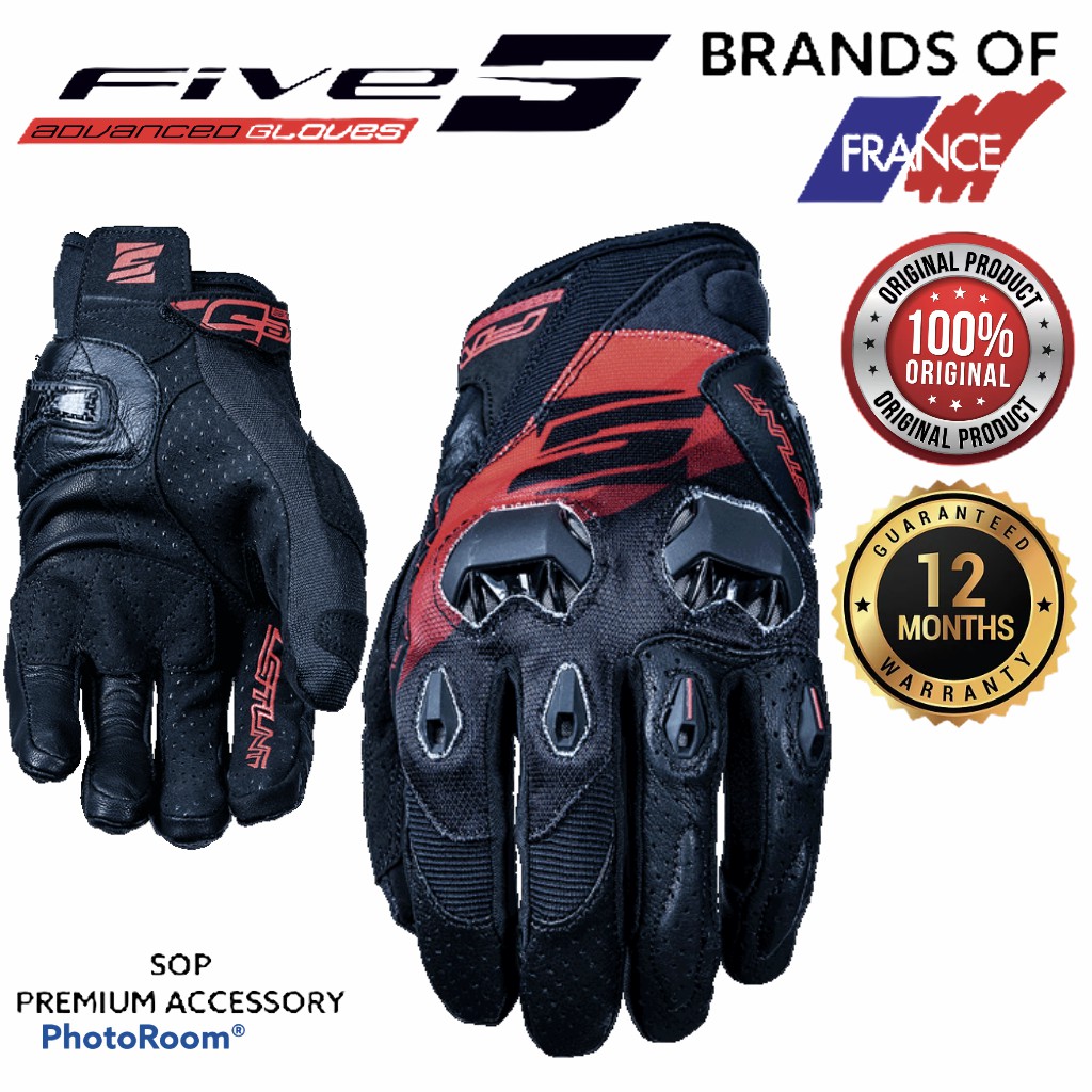 FIVE5 STUNT EVO REPLICA RIDING GLOVE STREET PERFORMANCE FIVE 5 ถุงมือมอเตอร์ไซค์
